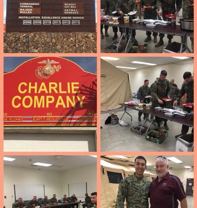 Texas Style BBQ to the MCCES Marines in 29 Palms, CA!