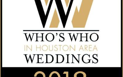 We Are Now in the Who’s Who for the Bridal Extravaganza July 21-22, 2018